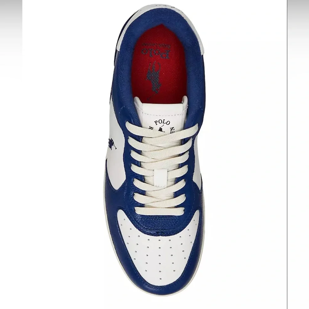 NWOB Polo Ralph Lauren Leather Masters Court Leather Sneaker